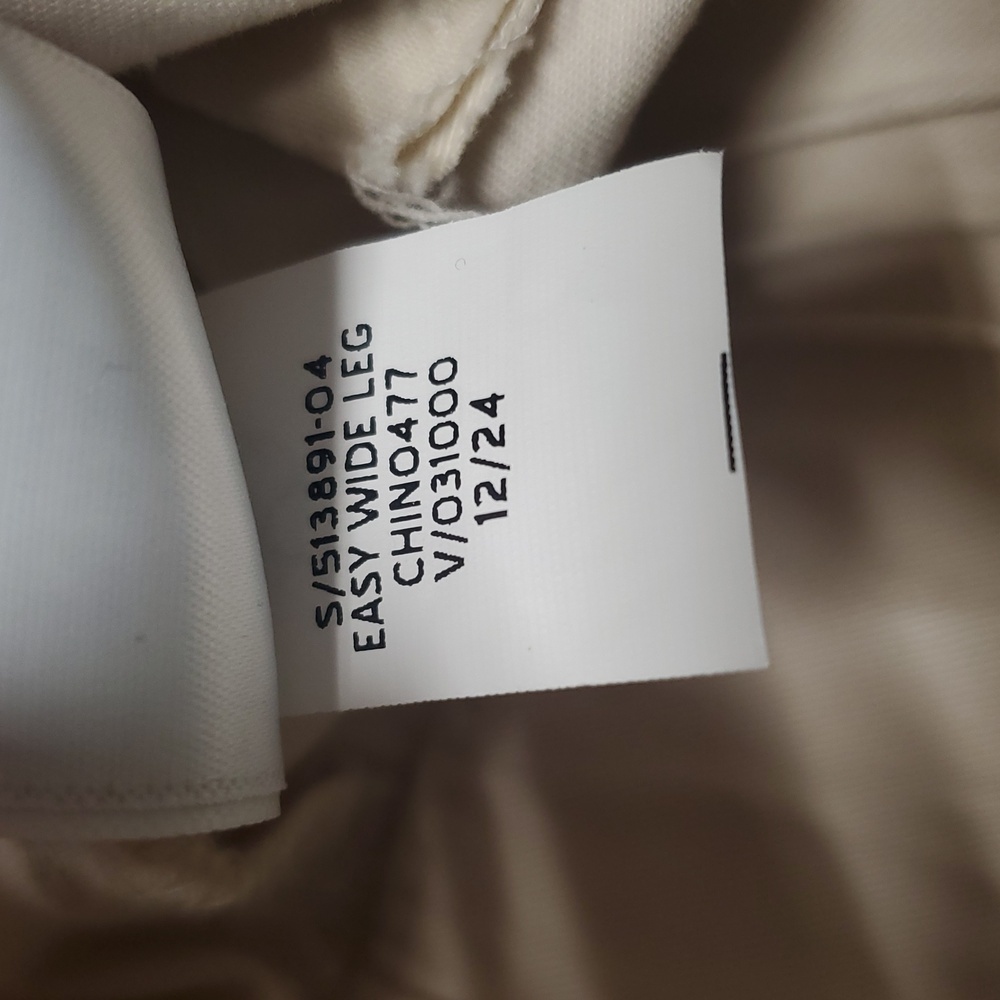Gap Easy Wide Leg Chino Pants Size XL Womens New With Tags Elastic Waist - Picture 12 of 16